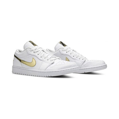 Air Jordan 1 Low White Metallic Gold